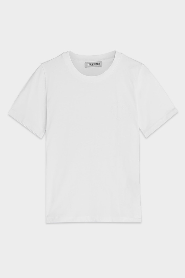 T-SHIRT TRUSSARDI - W001 WHITE